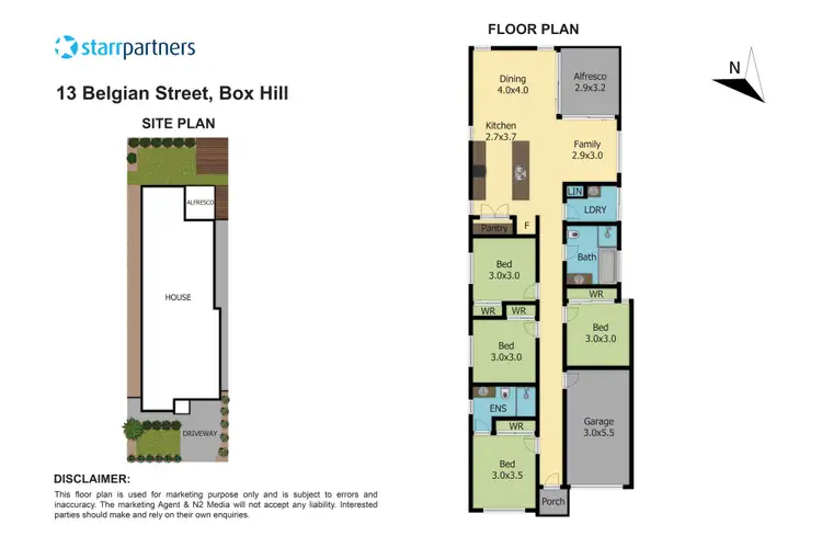 Floorplan of Homely house listing, 13 Belgian Street, Box Hill NSW 2765