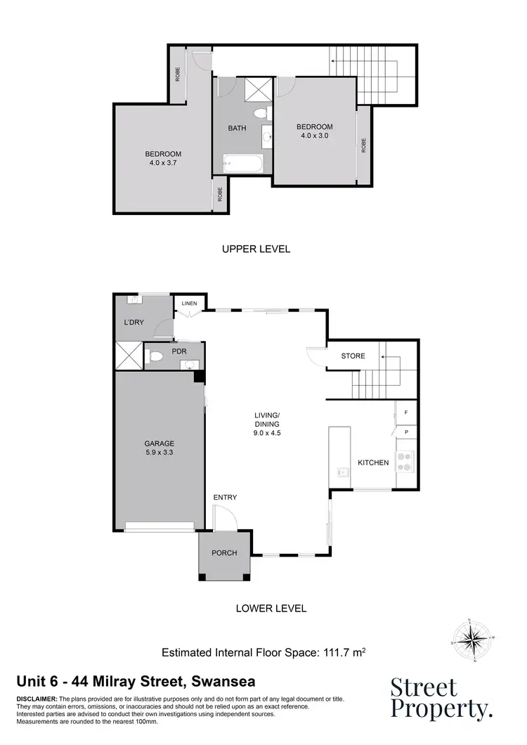 Floorplan of Homely townhouse listing, 6/44 Milray Street, Swansea NSW 2281