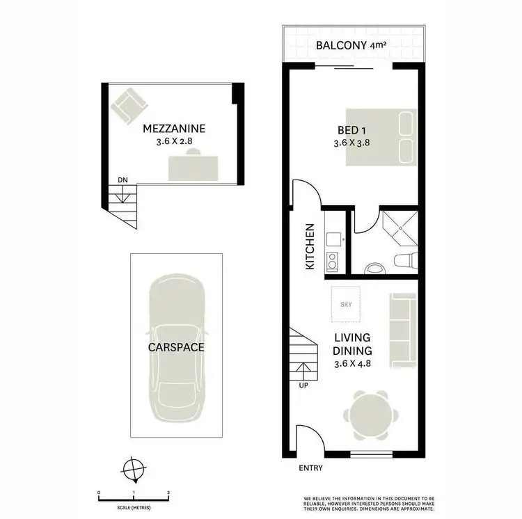 Floorplan of Homely apartment listing, 43/8 Phillip Street, Redfern NSW 2016