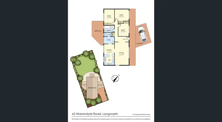 Floorplan of Homely house listing, 65 Warrandyte Road, Langwarrin VIC 3910