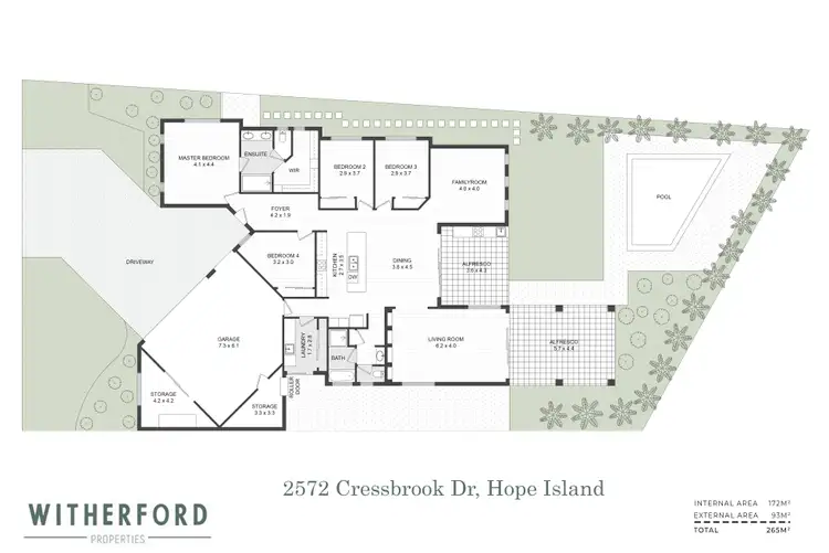Floorplan of Homely house listing, 2572 Cressbrook Drive, Hope Island QLD 4212
