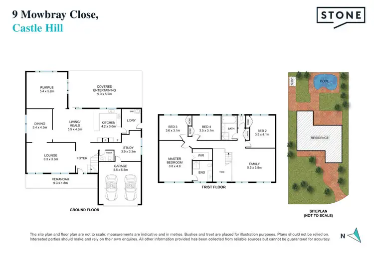 Floorplan of Homely house listing, 9 Mowbray Close, Castle Hill NSW 2154
