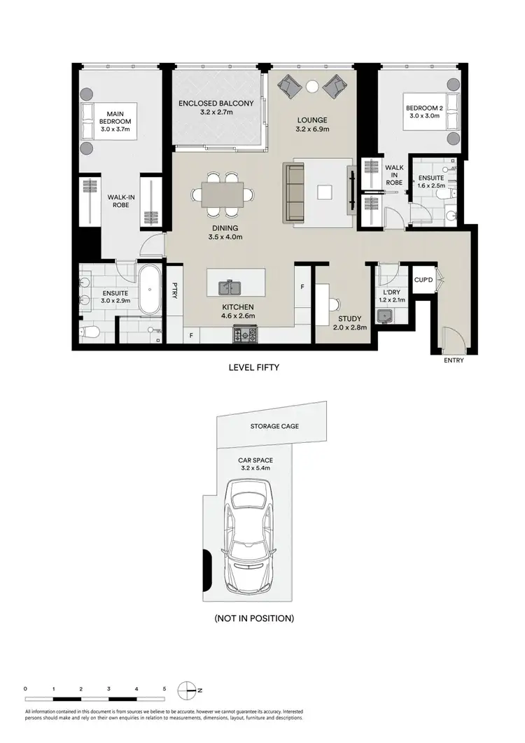 Floorplan of Homely apartment listing, 50d/88 Barangaroo Avenue, Barangaroo NSW 2000