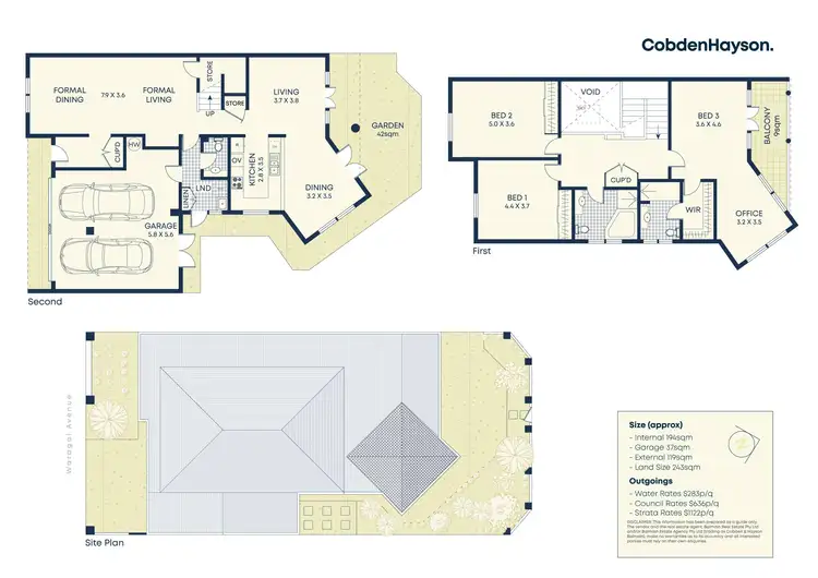 Floorplan of Homely house listing, 15 Waragal Avenue, Rozelle NSW 2039