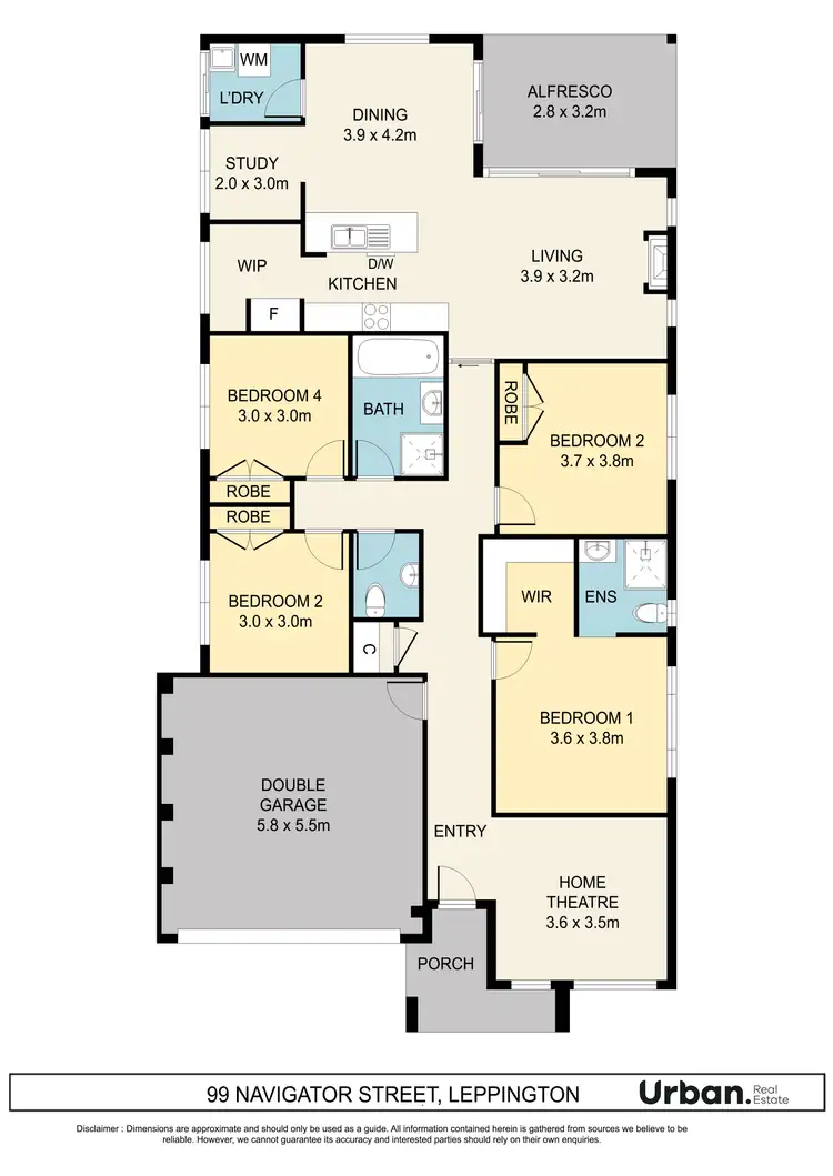Floorplan of Homely house listing, 99 Navigator Street, Leppington NSW 2179