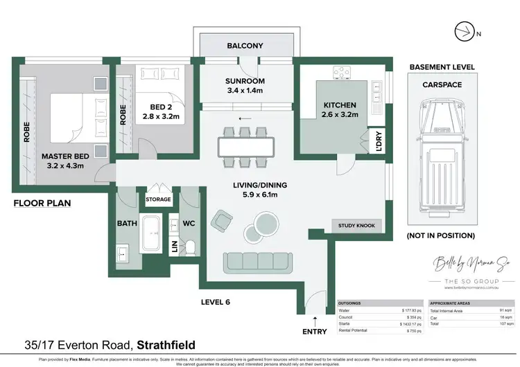 Floorplan of Homely apartment listing, 35/17 Everton Road, Strathfield NSW 2135