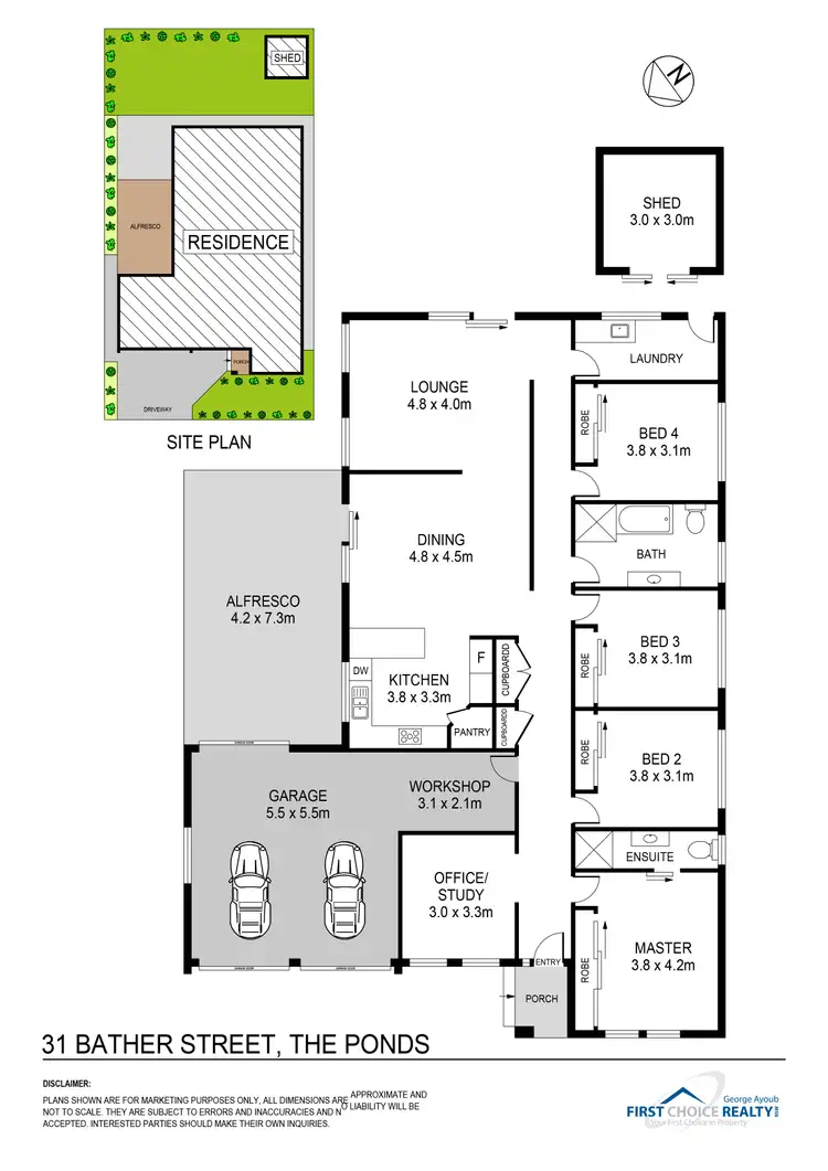 Floorplan of Homely house listing, 31 Bather Street, The Ponds NSW 2769