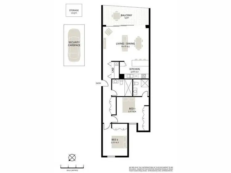 Floorplan of Homely apartment listing, 301/10 Monash Road, Gladesville NSW 2111