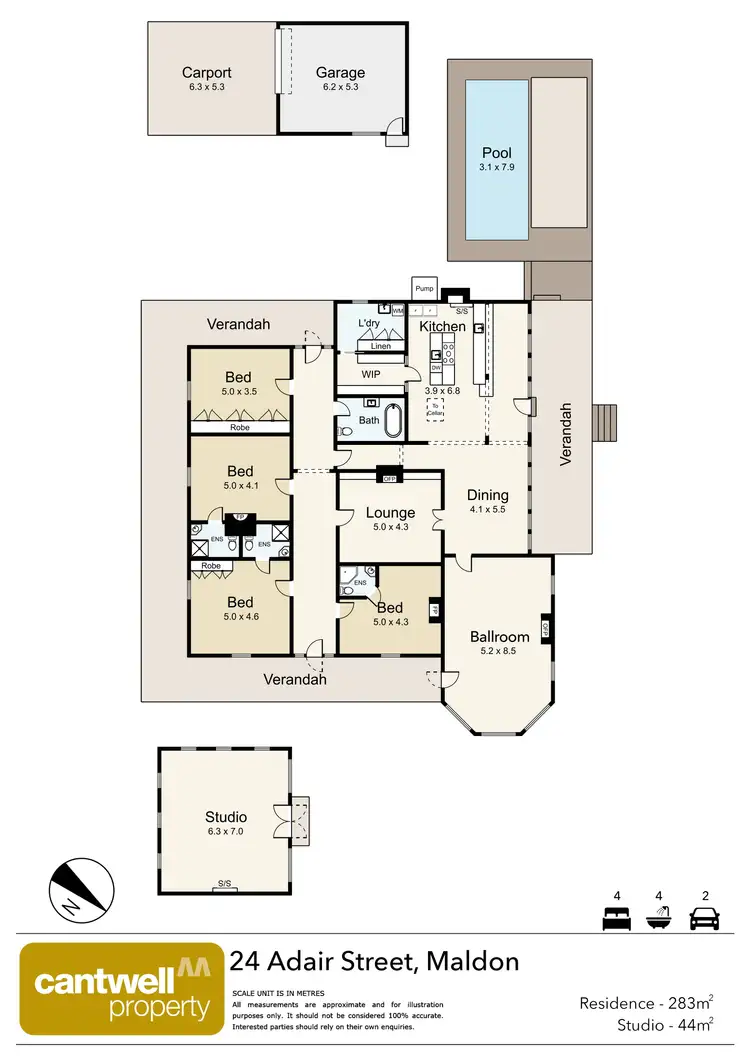 Floorplan of Homely house listing, 24 Adair Street, Maldon VIC 3463