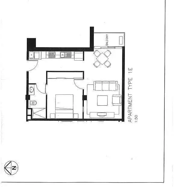Floorplan of Homely apartment listing, 908/22-33 Wills Street, Melbourne VIC 3000