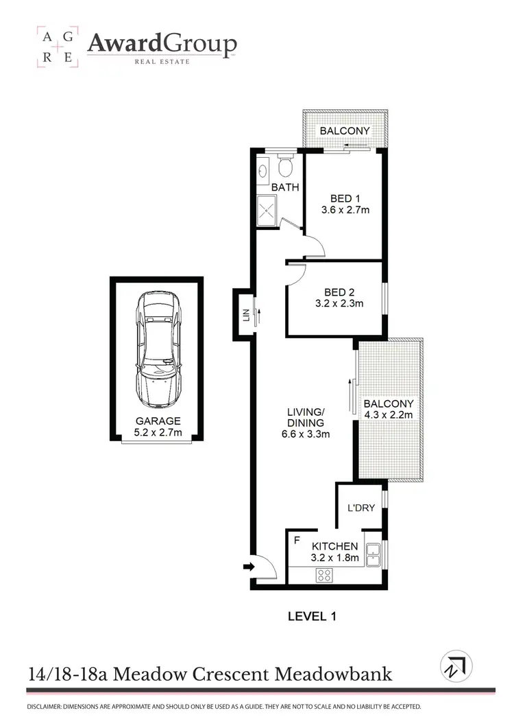 Floorplan of Homely unit listing, 14/18-18A Meadow Crescent, Meadowbank NSW 2114