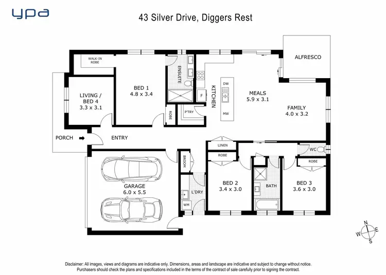 Floorplan of Homely house listing, 43 Silver Drive, Diggers Rest VIC 3427