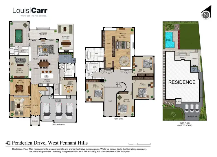 Floorplan of Homely house listing, 42 Penderlea Drive, West Pennant Hills NSW 2125