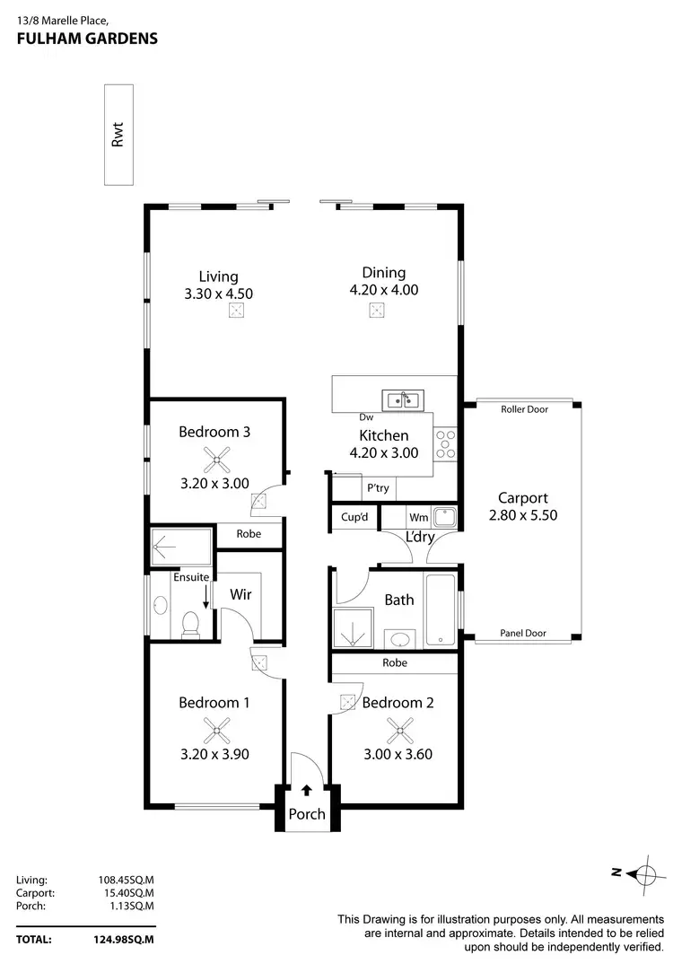 Floorplan of Homely house listing, 13/8 Marelle Place, Fulham Gardens SA 5024