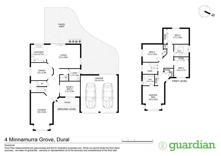Floorplan of Homely house listing, 4 Minnamurra Grove, Dural NSW 2158