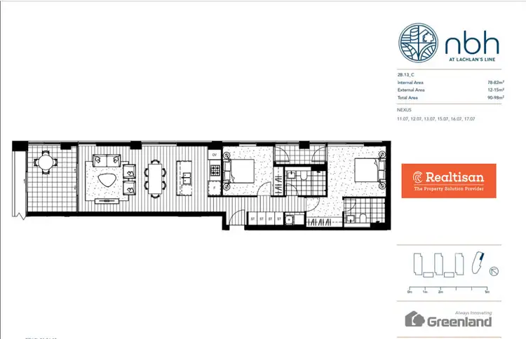 Floorplan of Homely apartment listing, 1107/13 Halifax Street, Macquarie Park NSW 2113