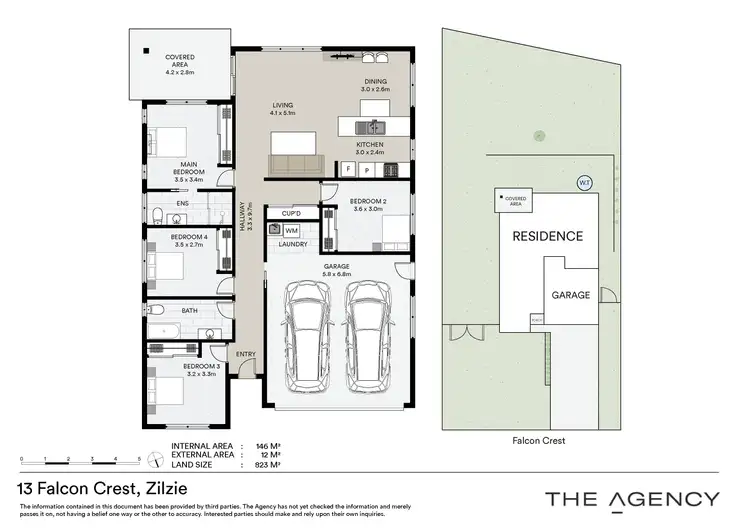 Floorplan of Homely house listing, 13 Falcon Crest, Zilzie QLD 4710