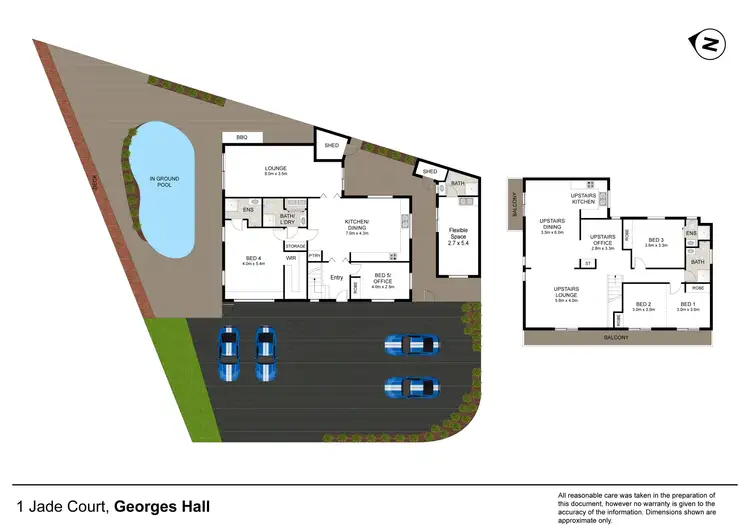 Floorplan of Homely house listing, 1 Jade Court, Georges Hall NSW 2198