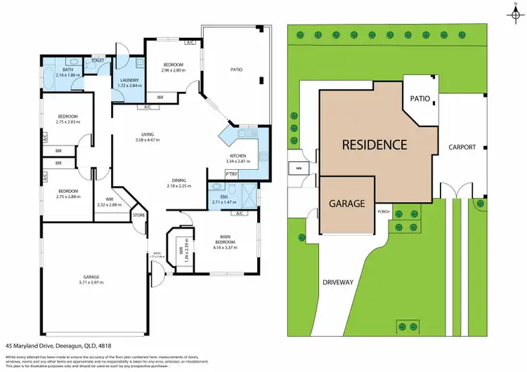 Floorplan of Homely house listing, 45 Maryland Drive, Deeragun QLD 4818