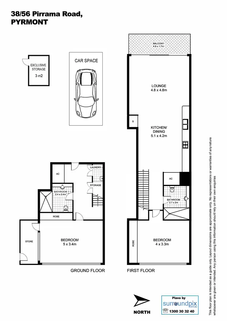 Floorplan of Homely apartment listing, 38/56 Pirrama Road, Pyrmont NSW 2009