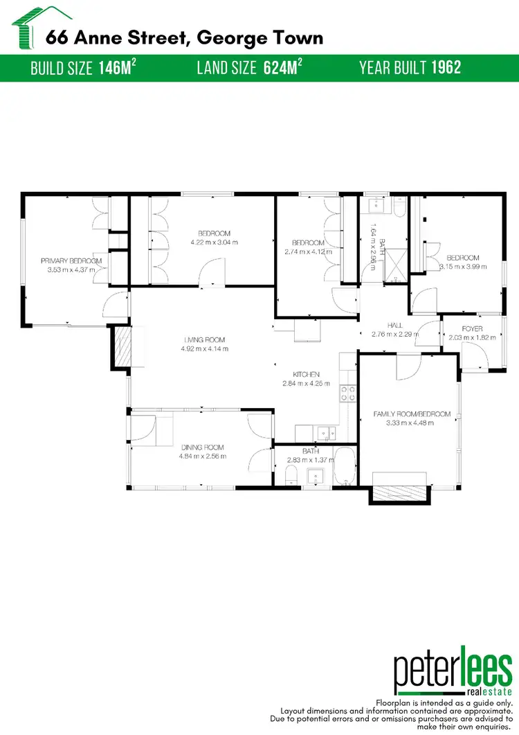 Floorplan of Homely house listing, 66 Anne Street, George Town TAS 7253