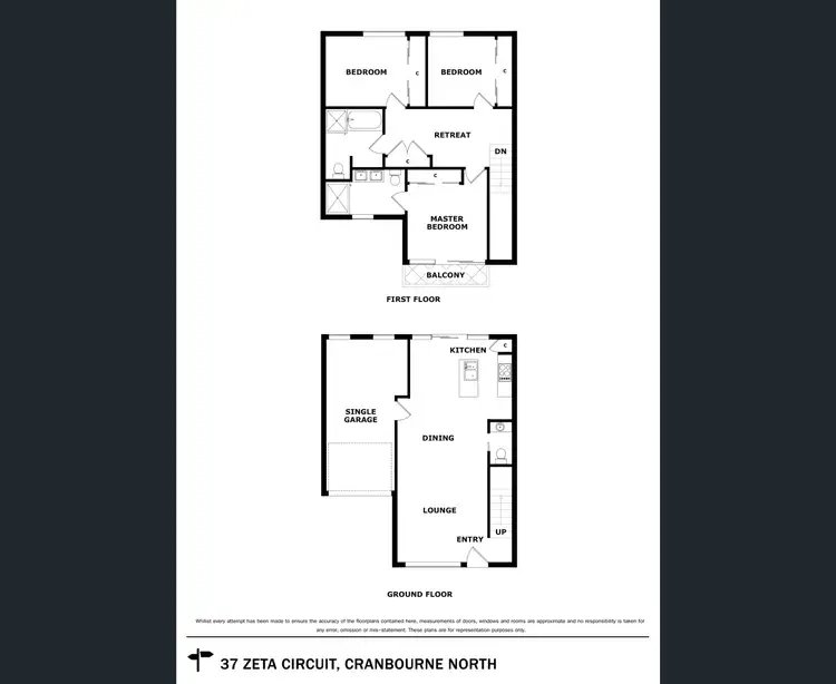 Floorplan of Homely house listing, 37 Zeta Circuit, Cranbourne North VIC 3977