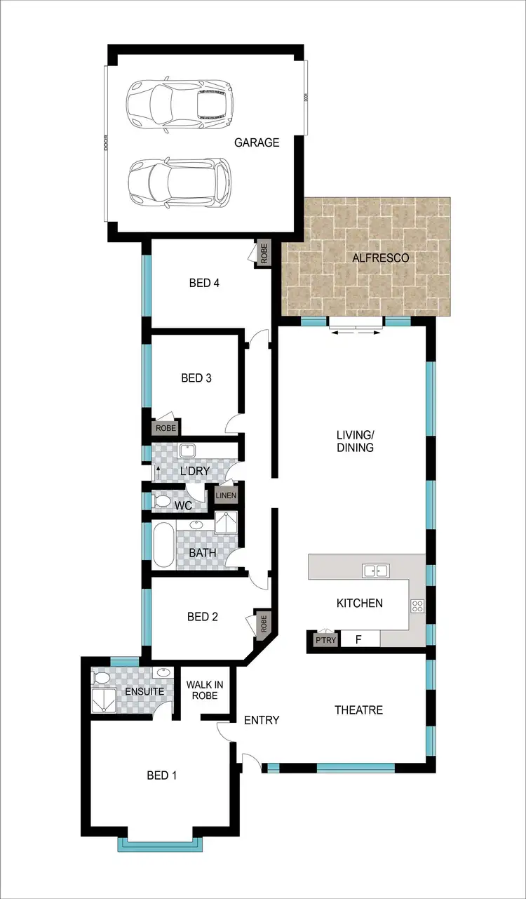Floorplan of Homely house listing, 2A Wilson Street, Carey Park WA 6230