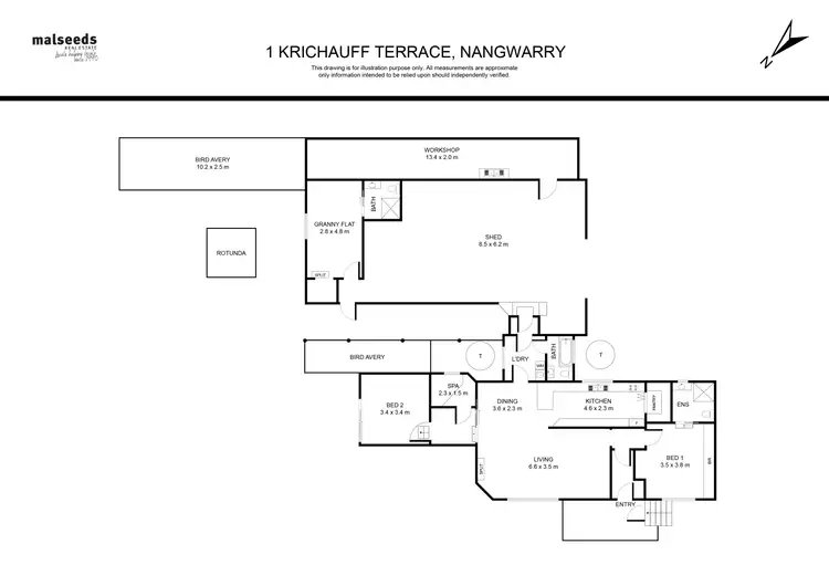 Floorplan of Homely house listing, 1 Krichauff Terrace, Nangwarry SA 5277