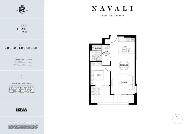 Floorplan of Homely apartment listing, 508/2C Lord Sheffield Circuit, Penrith NSW 2750