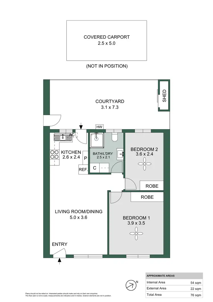 Floorplan of Homely unit listing, 3/11 Whitney Street, Cheltenham SA 5014