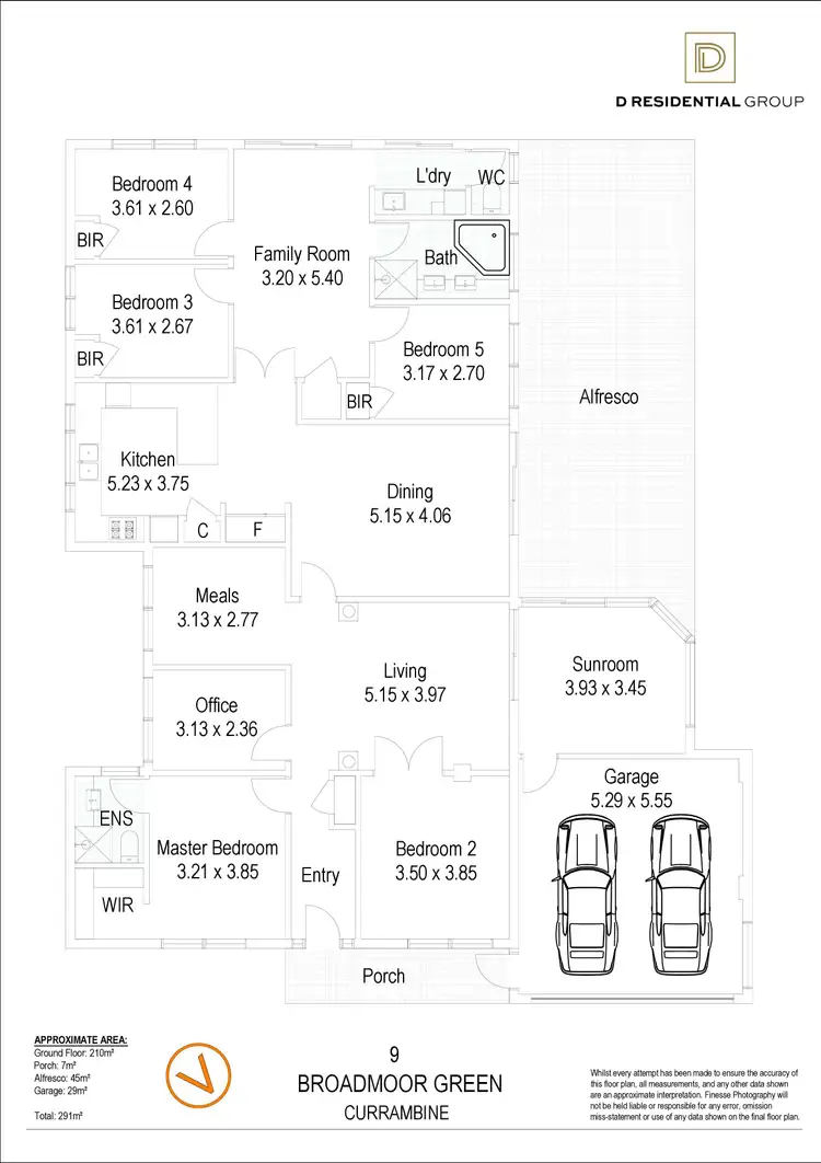 Floorplan of Homely house listing, 9 Broadmoor Green, Currambine WA 6028
