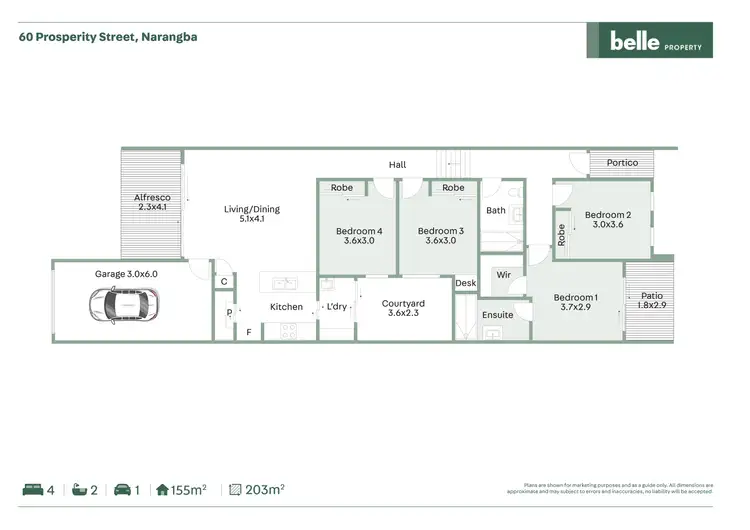 Floorplan of Homely house listing, 60 Prosperity Street, Narangba QLD 4504