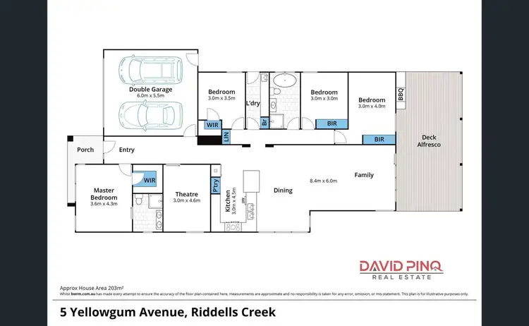 Floorplan of Homely house listing, 5 Yellowgum Avenue, Riddells Creek VIC 3431