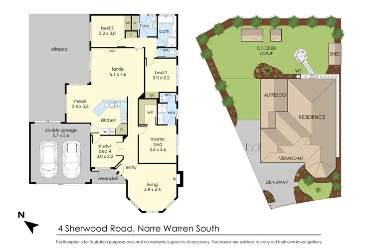 Floorplan of Homely house listing, 4 Sherwood Road, Narre Warren South VIC 3805