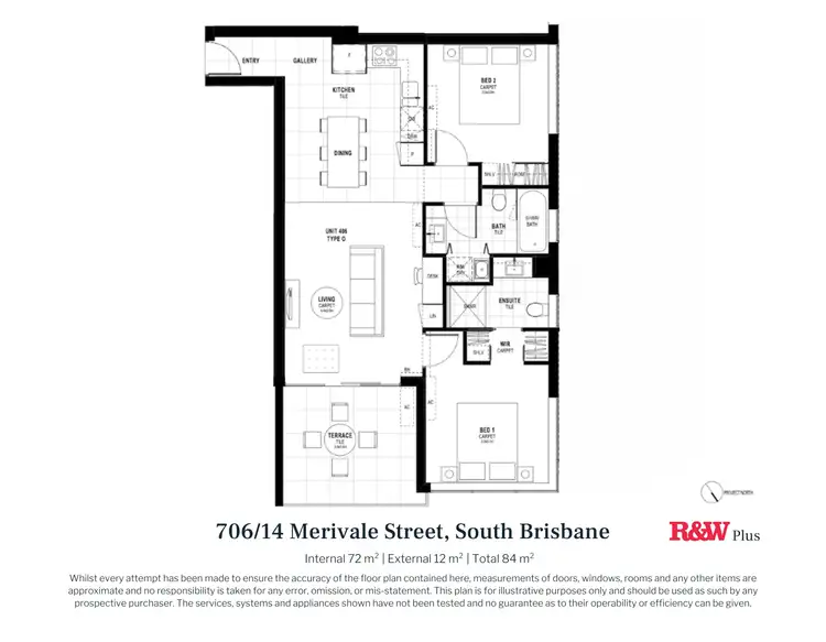 Floorplan of Homely unit listing, 706/14 Merivale Street, South Brisbane QLD 4101