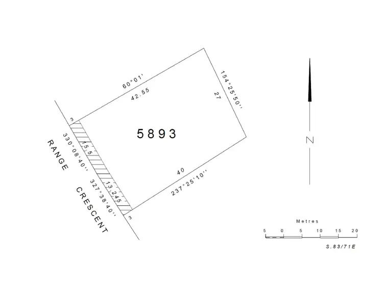 Floorplan of Homely land listing, 13 Range Crescent, Desert Springs NT 870