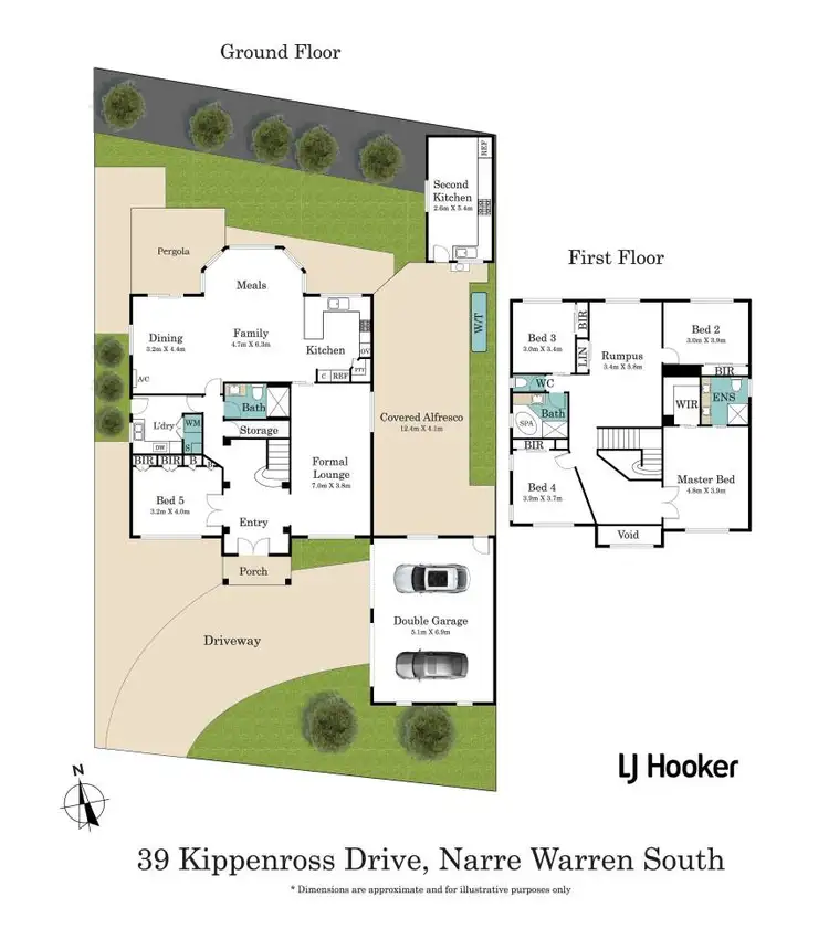Floorplan of Homely house listing, 39 Kippenross Drive, Narre Warren South VIC 3805