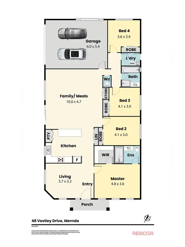 Floorplan of Homely house listing, 48 Vestley Drive, Mernda VIC 3754
