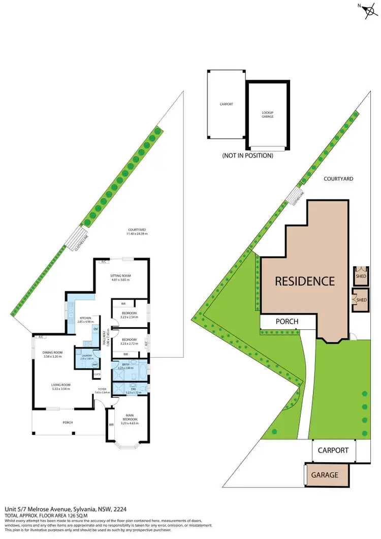 Floorplan of Homely villa listing, 5/7 Melrose Avenue, Sylvania NSW 2224