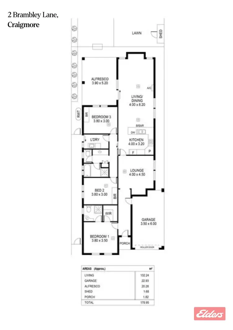 Floorplan of Homely house listing, 2 Brambley Lane, Craigmore SA 5114