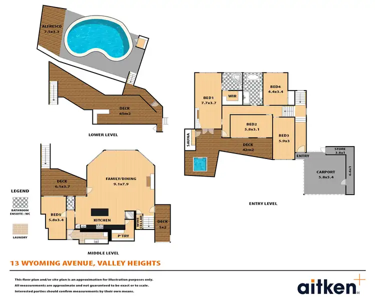 Floorplan of Homely house listing, 13 Wyoming Avenue, Valley Heights NSW 2777