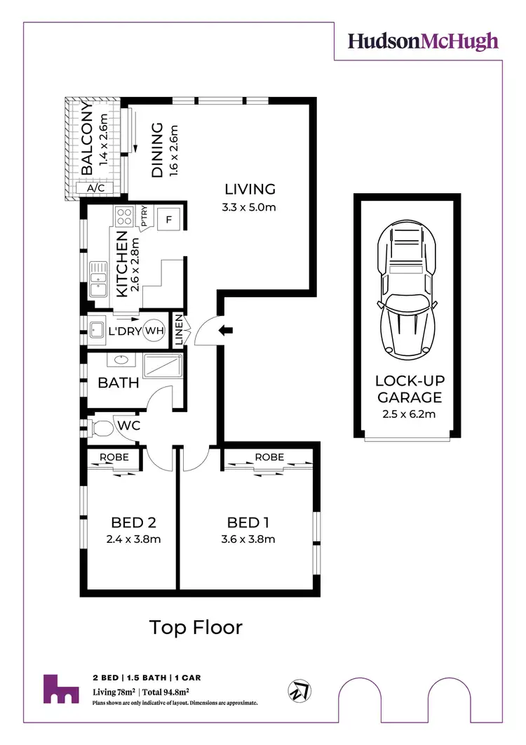 Floorplan of Homely unit listing, 14/72 Charlotte Street, Ashfield NSW 2131