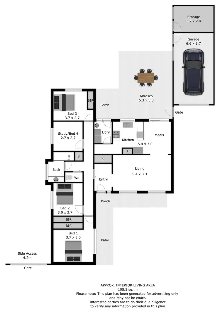 Floorplan of Homely house listing, 7 Karalla Court, Wodonga VIC 3690
