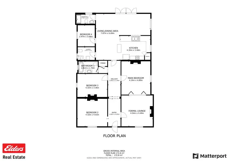 Floorplan of Homely house listing, 16 Hawes Street, Northam WA 6401