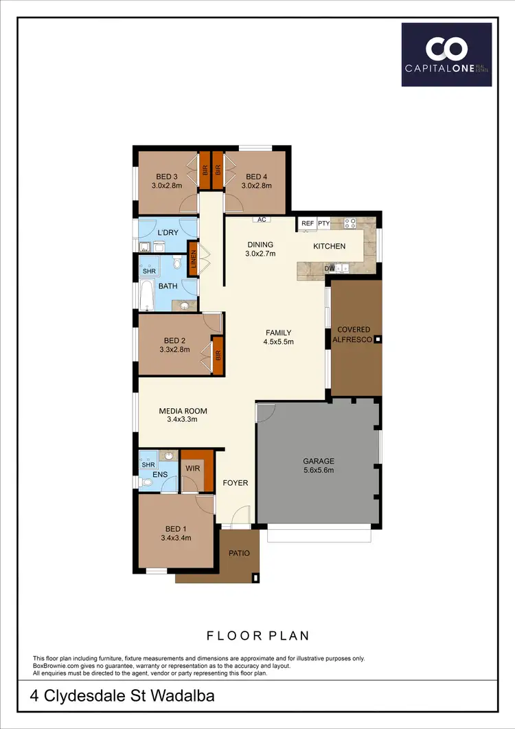 Floorplan of Homely house listing, 4 Clydesdale Street, Wadalba NSW 2259