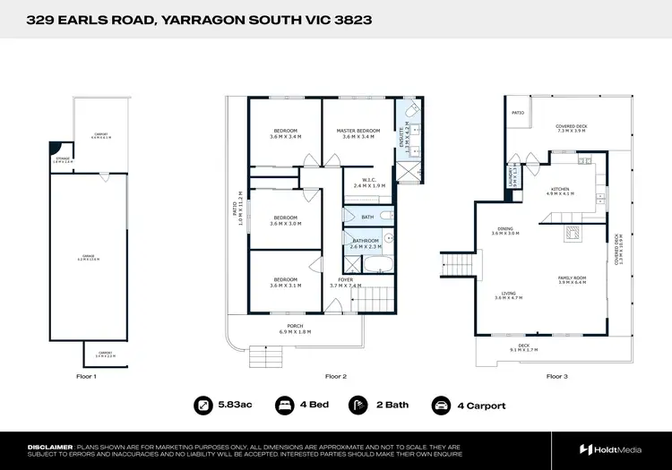 Floorplan of Homely house listing, 329 Earls Road, Yarragon South VIC 3823