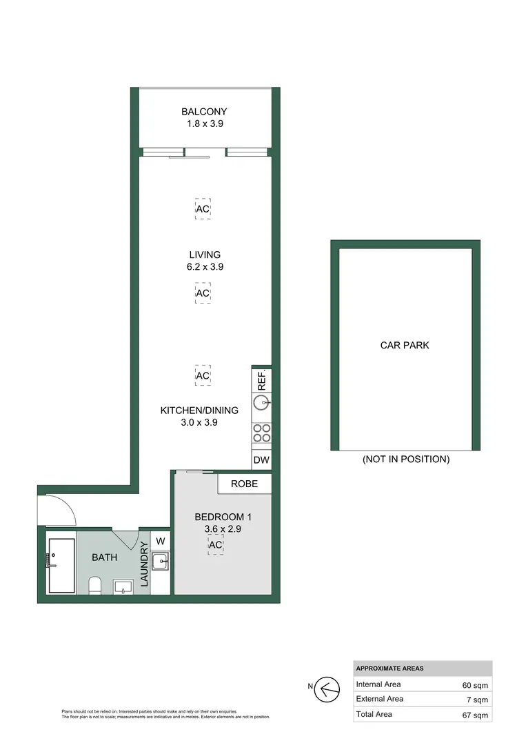 Floorplan of Homely apartment listing, 412/27 Colley Terrace, Glenelg SA 5045