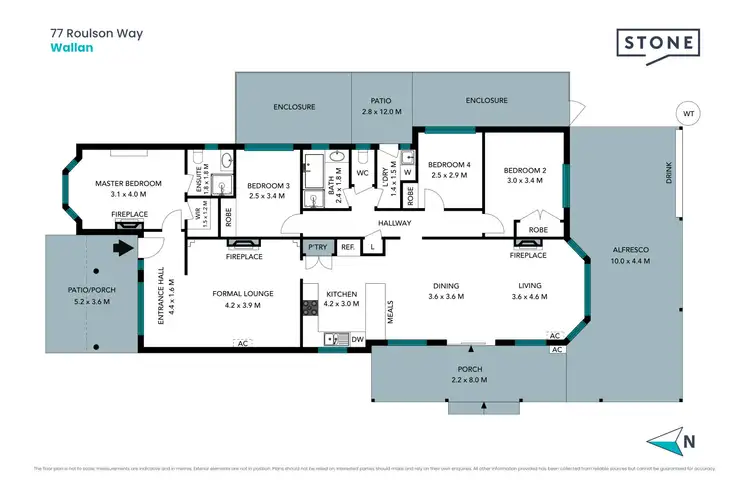 Floorplan of Homely house listing, 77 Roulston Way, Wallan VIC 3756