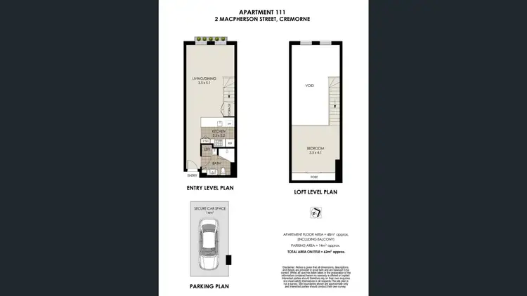Floorplan of Homely unit listing, 111/2 MacPherson Street, Cremorne NSW 2090