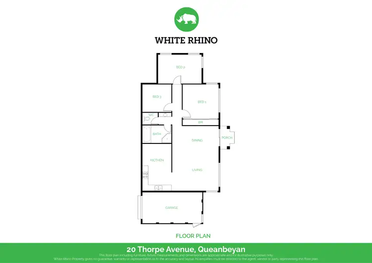 Floorplan of Homely semi-detached listing, 2/20 Thorpe Avenue, Queanbeyan NSW 2620
